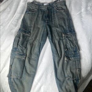 Zara Wide leg Cargo Jeans